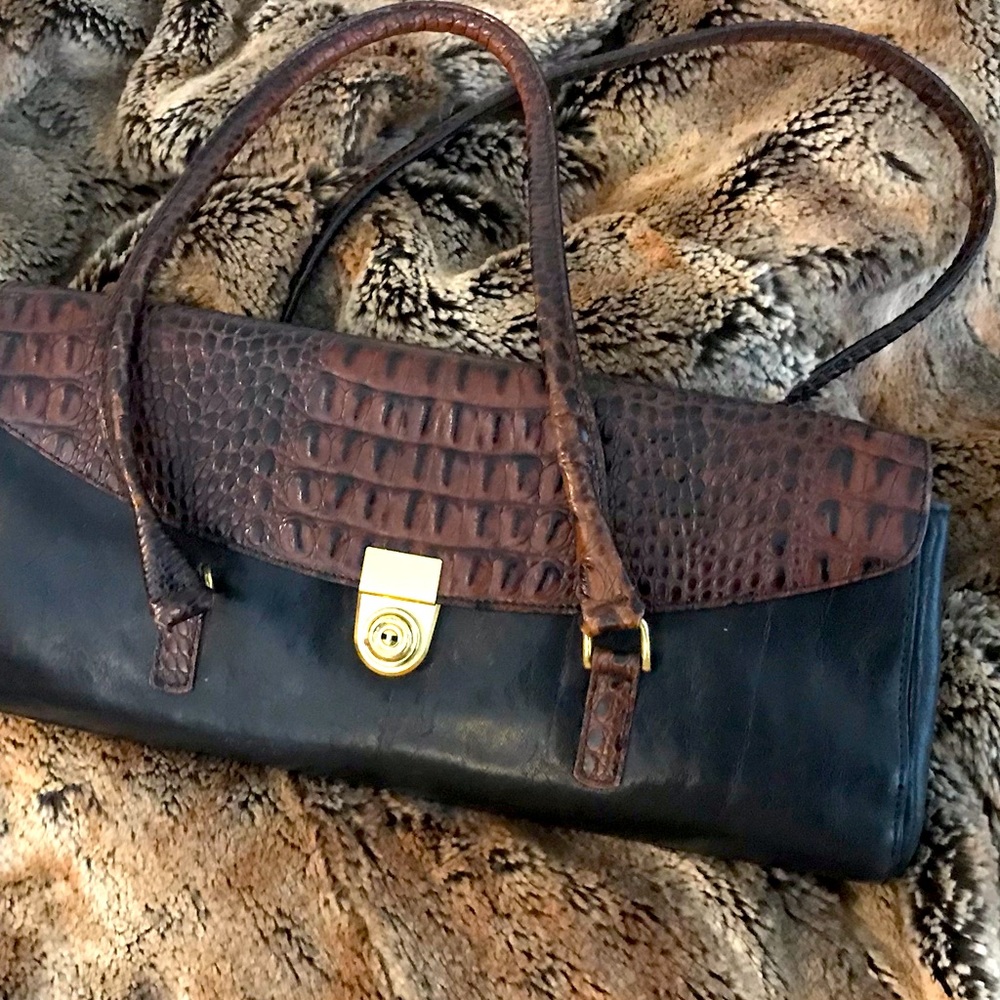 Brahmin Tuscan Collection Shoulder Bag. Used twice. As new interior/hardware.